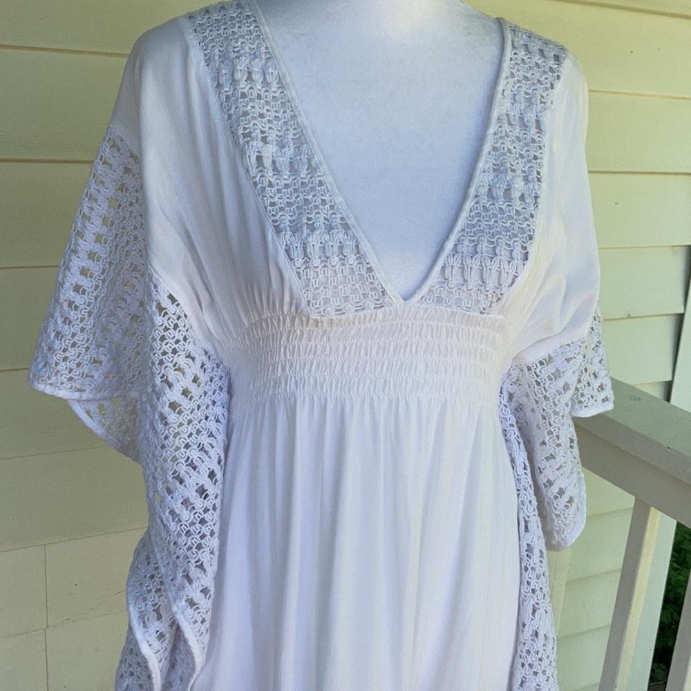 Abercrombie & Fitch White Boho Flutter Top Xs / S - image 7